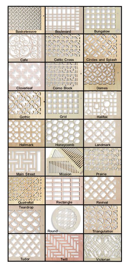 patterns for faceplates