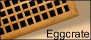 Eggcrate heat registers