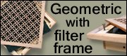 geometric wood air returns with filter