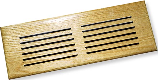 one piece wood register