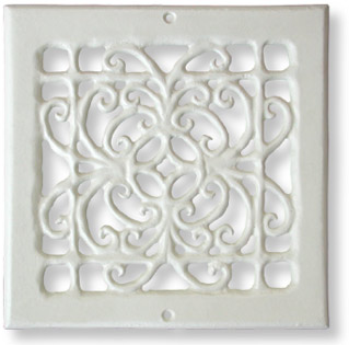 cream colored painted opera grille