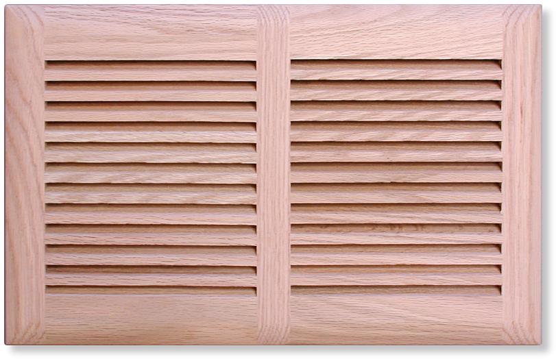 louvered wall or ceiling wood air return