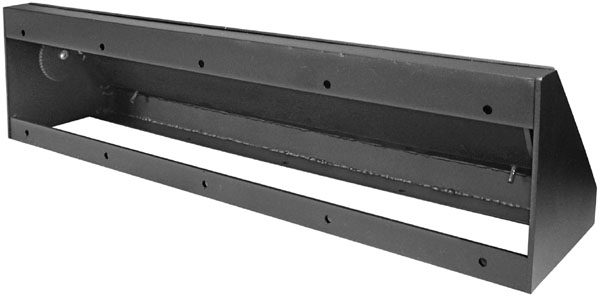 back view metal low profile baseboard heat register