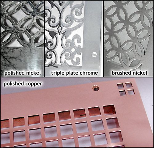 plated finish options